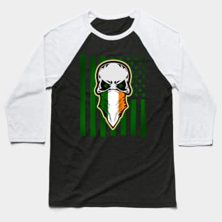 Irish American Skull Baseball T-Shirt